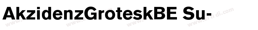 AkzidenzGroteskBE Su字体转换